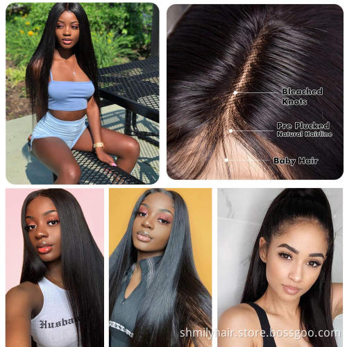 Wholesale Lace Wigs 100% Virgin Human Hair Cuticle Aligned Virgin Hair Vendor 13x4 Human Hair HD Lace Front Wigs For Black Women